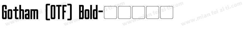 Gotham (OTF) Bold字体转换